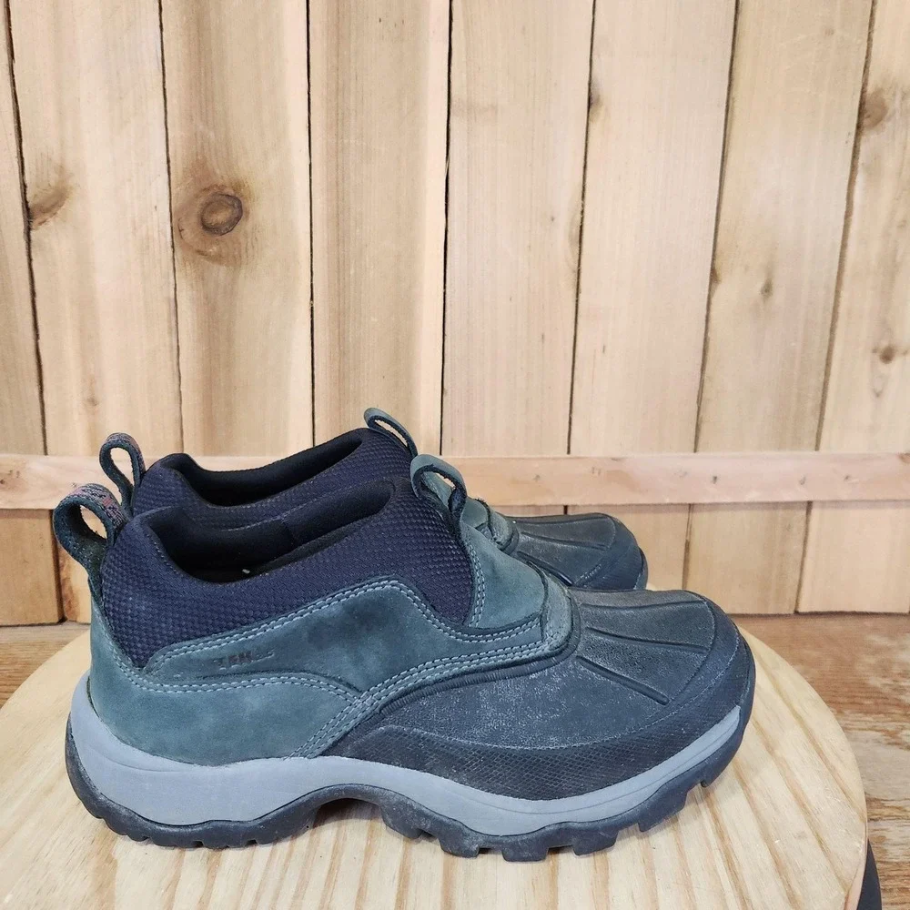 L.L. Bean Storm Chaser Shoes Womens 6.5 Green Suede Winter Snow Outdoor